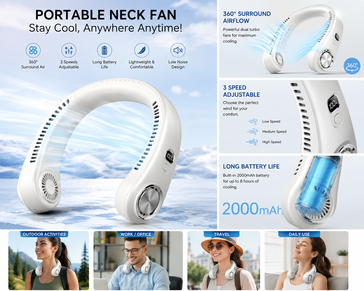 Portable Neck Fan