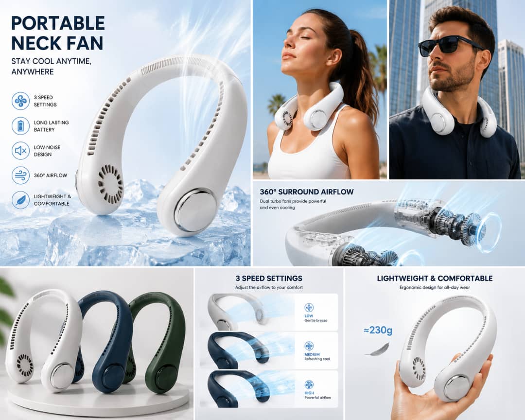 Portable Neck Fan